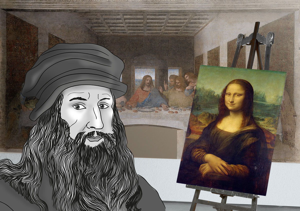 Famous Oil Painting Leonardo Da Vinci Monalisa Oil Painting 