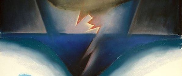 Detail of <i>A Storm</i> (1922) by Georgia O'Keeffe