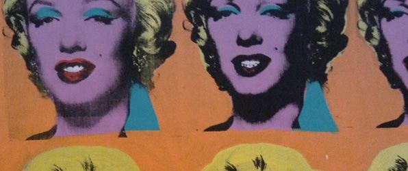 Detail of <i>Marilyn Diptych</i> (1962) by Andy Warhol