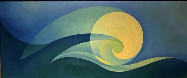 Florence Miller Pierce, <i>The Wave</i>, photo taken by h2kyaks