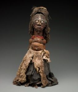 Much of the sculptural art of Africa is imbued with a spiritual or ceremonial function, such as Songye power figures.