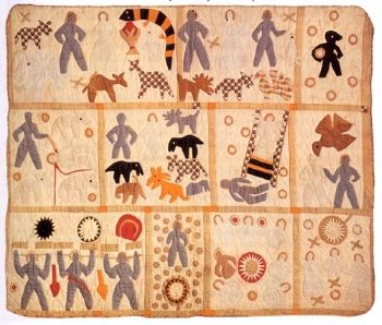 Harriet Powers' Bible Quilt (1885-86), a unique quilt that illustrates scenes from the bible.