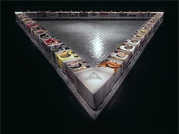 Judy Chicago's <i>The Dinner Party</i> (1974-79) combines installation, craft, and feminist ideas to create an arresting and controversial work.