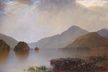 <i>Lake George</i> (1869) is one of many scenes of the upstate New York lake that John Frederick Kensett favored.