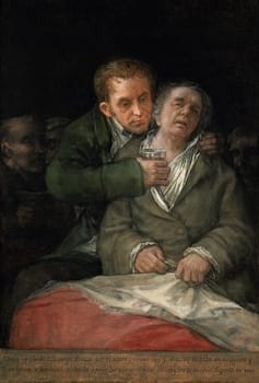 Francisco Goya, <i>Self-portrait with Dr Arrieta</i>, 1820, Oil on canvas