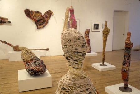 A 2000 exhibition of Judith Scott’s fiber art.