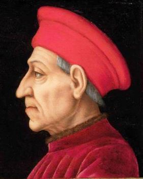 تُظهر صورة برونزينو <i> صورة بعد وفاته لكوزيمو دي ميديشي </ i> (1565-1569) ، المرسومة في الذكرى المئوية لوفاة كوزيمو ، التأثير الأسطوري والمستمر لأول حاكم ميديشي.