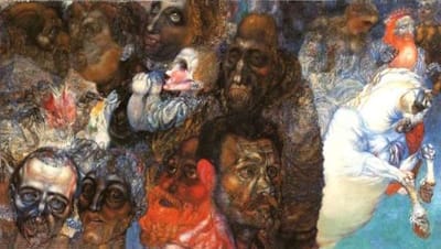 Disturbing works such as <i>Heads</i> (1910) were factors in Filonov's expulsion from the St. Petersburg Academy of Arts.