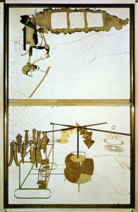 Marcel Duchamp's <i>The Helpmate Stripped Bare by Her Bachelors, Even (The Large Glass)</i> (1915-23) had a formative effect on Johns, who would reference the Dadaist master in several of his later works.