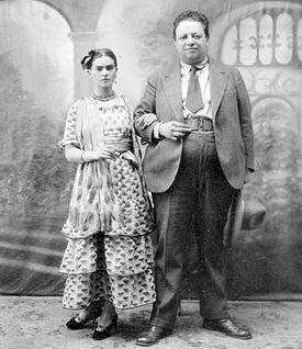 فريدا كاهلو ودييجو ريفيرا عام 1929