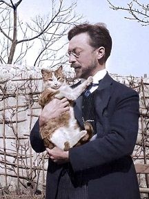 Kandinsky and his cat Vaske (1906)