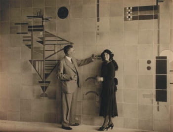 Wassily and Nina Kandinsky in the Bauhaus’ “Salon de musique” (1931)