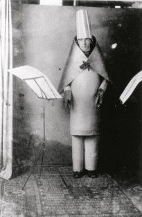 Costume of the Dada founder Hugo Ball at his reciting of the nonsensical audio poem, <i>Karawane</i> (1916)