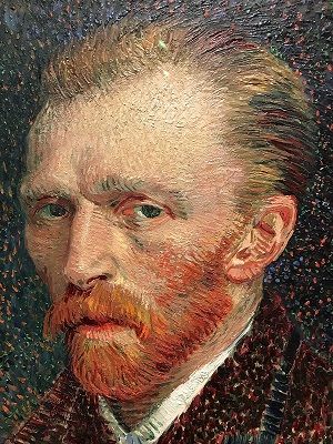 Vincent van Gogh Self-portrait (1887) that he made during his experiments with Neo-Impressionism