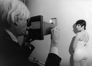 Andy Warhol photographs Liza Minnelli, (mid 1970's)