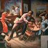 Thomas Hart Benton: Frankie and Johnny, from The Social History of Missouri Murals (1935)
