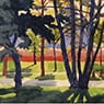 Untitled (Clump of Purple Trees) (1915)