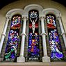 The Crucifixion and the Adoration of the Cross by Irish Saints (The Terenure Windows) (1920-23)