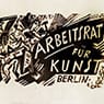 Design for Arbeitsrat für Kunst flyer (1919)