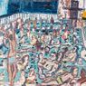 Leon Kossoff: Children's Swimming Pool, Autumn Afternoon (1971)
