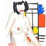 Monica Sitting with Mondrian (1988)
