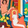 Sunset Nude with Matisse Odalisque (2003)