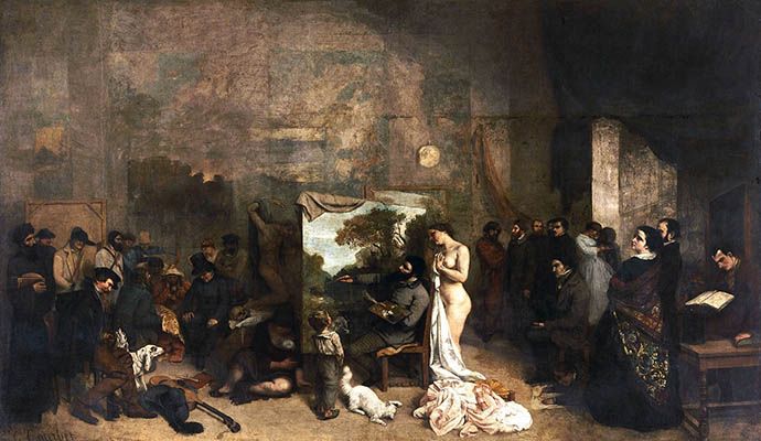 غوستاف كوربيه: استوديو الرسام (1854-55)