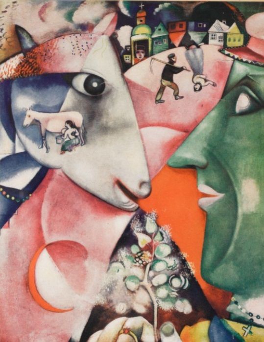 Marc Chagall: I and the Village (1911)