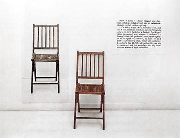 Joseph Kosuth: One and Three Chairs (1965)