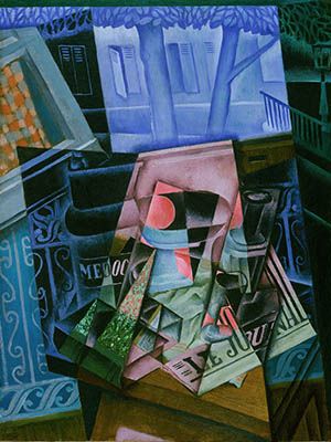 Juan Gris: Still Life with Open Window, Rue Ravignan (1915)