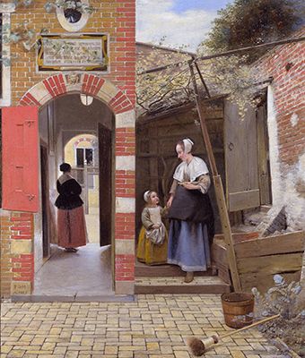 The Courtyard of a House in Delft (1658)