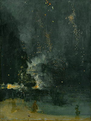 James McNeill Whistler: Nocturne in Black and Gold: The Falling Rocket (1875)