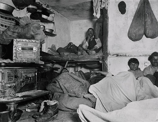 Lodgers in Bayard Street Tenement, 5 Cents a Spot (1888-89)